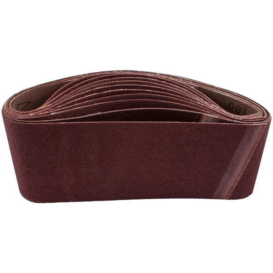 SANDING BELT 100 X 530MM 120GRIT 10/PACK